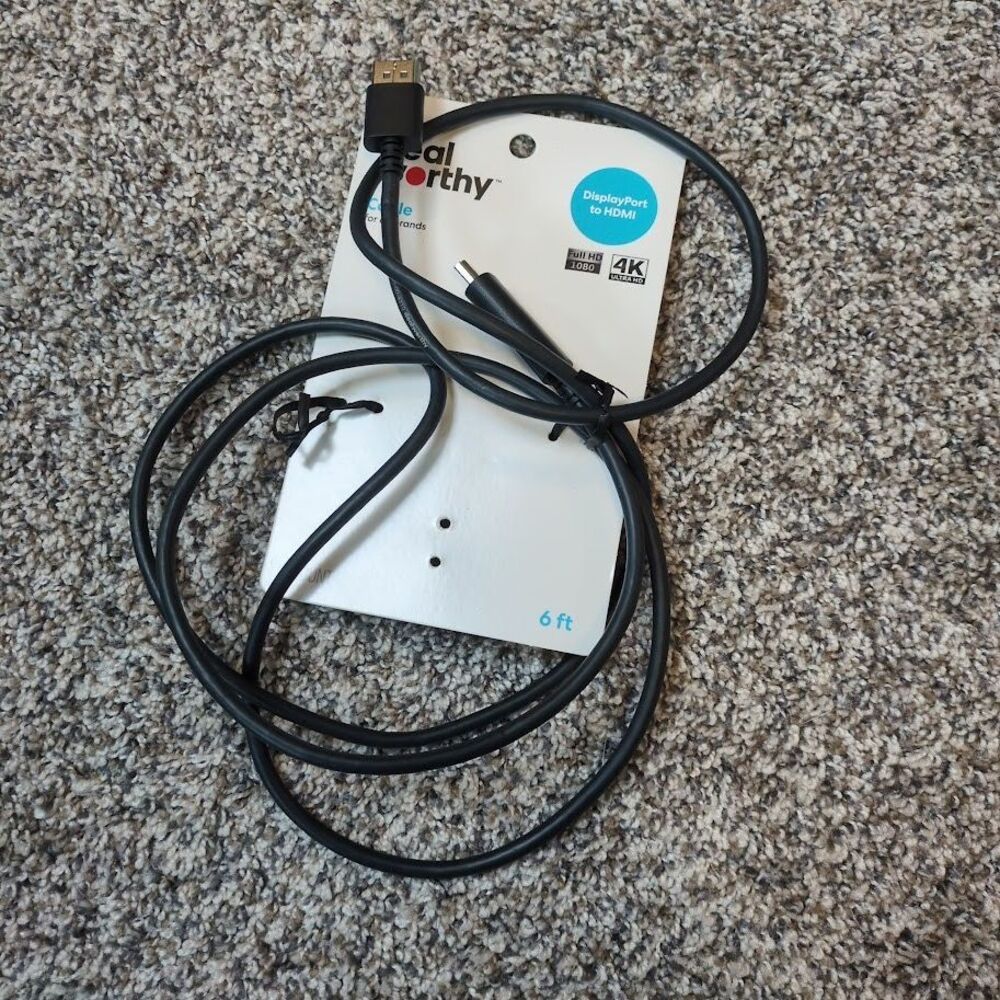 Deal Worthy Universal Display Port to HDMI Cable 6 FT
